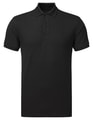 Heren Polo Asquith & Fox Polycotton Zwart